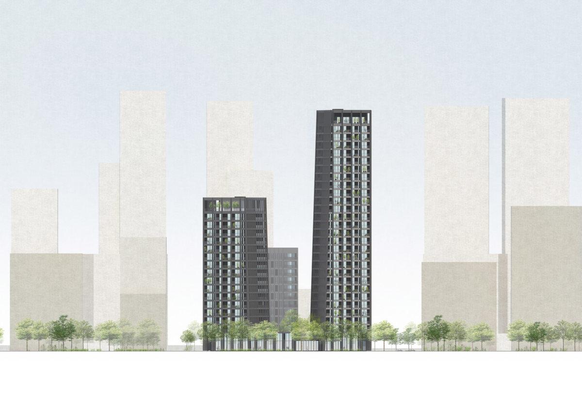 Alison Brooks Architects_Greenwich Peninsula_front elevation